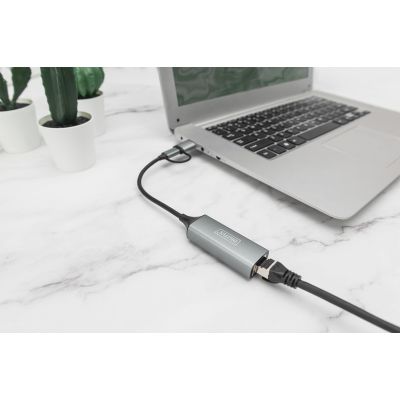 2. USB Type-C to Gigabit Ethernet 2.5GUSB-C + USB A adapter (USB 3.1/3.0)