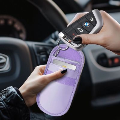 5. Tech-Protect KLR100 RFID Blocking Car Key Case - Purple