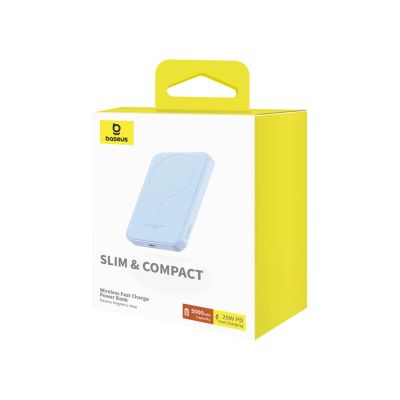 4. Baseus mini power bank 5000mAh 20W + USB-C cable (20V/3A) - blue