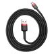 3. Baseus Cafule Cable CAMKLF-B91 USB-A / micro USB 2.4A 1 m - black and red