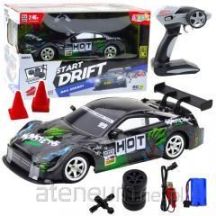 RC Drift Car Black Green 30km/h 1:16