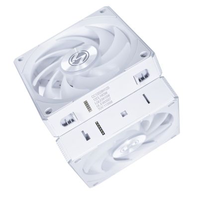 14. Lian Li UNI FAN CL Wireless Fan, 3-Pack - 120mm, White
