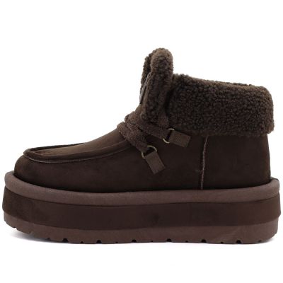 3. Waterproof women's snow boots with platform, brown Big Star UU274214