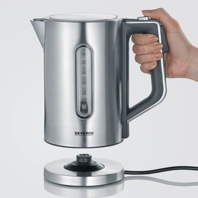4. Severin 3418000 Electric Kettle 1.7 l 3000 W Black, Stainless Steel