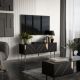 3. 3D TV cabinet MOUNTAIN 154x40x55 black + gold