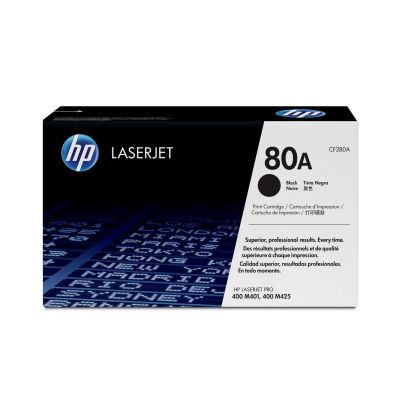 2. HP Black Toner HP 80A, HP80A=CF280A, 2700 pages