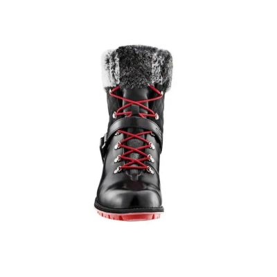 9. Rossignol W 1907 Megeve Black Gloss Shoes