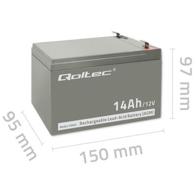 6. Qoltec 53045 maintenance-free battery