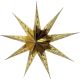 12. PAPER DECORATION STAR DIA. 45 CM 9 ARMS GOLD