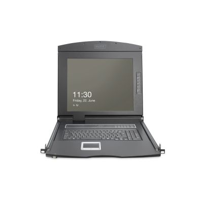 10. Digitus DS-72221-3GE Rack Console 48.3 cm (19") 1920 x 1080 px Black 1U