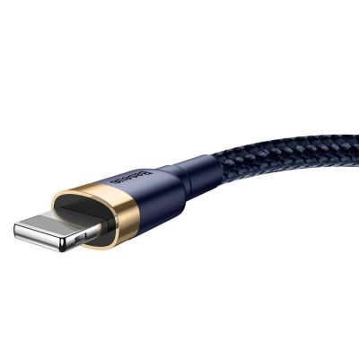 4. Baseus Cafule USB-A / Lightning 1.5A QC 3.0 cable 2 m - blue-gold