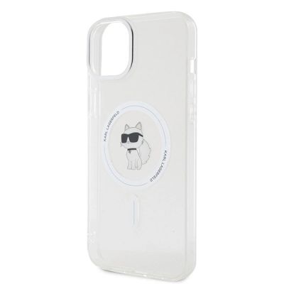 6. Karl Lagerfeld IML Choupette MagSafe case for iPhone 15 Plus - transparent