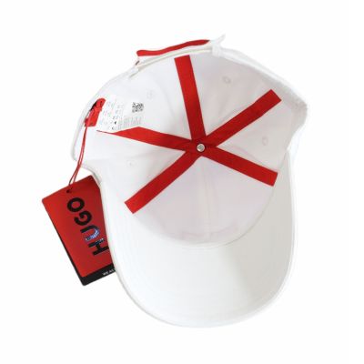 5. Hugo Boss Baseball Men-X 581-RL White Cap - 50492745-100