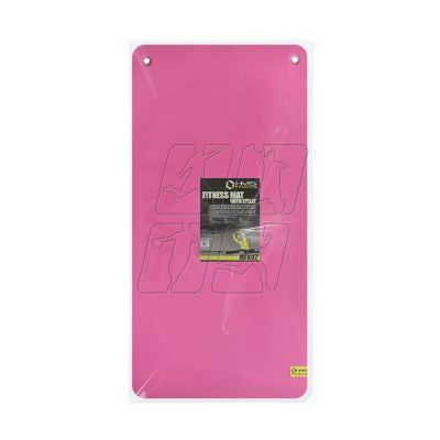 8. Club fitness mat with holes HMS Premium MFK02 Pink-Black