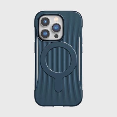 8. Raptic X-Doria Clutch Case iPhone 14 Pro with MagSafe back cover blue