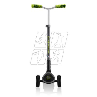 22. Globber Master Prime 3-Wheel Scooter / Black - Lime Green 664-106