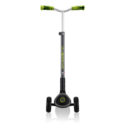 22. Globber Master Prime 3-Wheel Scooter / Black - Lime Green 664-106