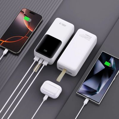 6. Powerbank Tech-Protect PB03 30000mAh 22.5W - white