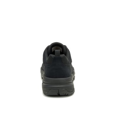 4. CATERPILLAR GRAPPLE SUEDE MESH BLACK SHOES (P726661)