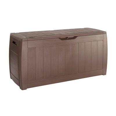4. Keter Hollywood Rectangular Storage Box Brown