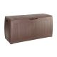 4. Keter Hollywood Rectangular Storage Box Brown