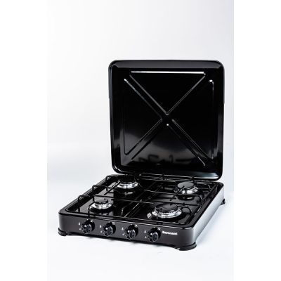 2. Ravanson K-04TB 4-burner adjustable gas stove (black)