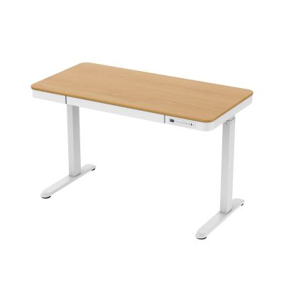 2. Activejet ET119W-C electric height-adjustable desk, white/oak. Tabletop dimensions: 140 x 70 cm.