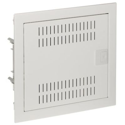 MSF RP PLASTIC MULTIMEDIA SWITCHBOARD PT 14M WITH IP30 PLATE 329X358X94 METAL DOOR WHITE