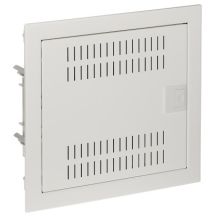 MSF RP PLASTIC MULTIMEDIA SWITCHBOARD PT 14M WITH IP30 PLATE 329X358X94 METAL DOOR WHITE