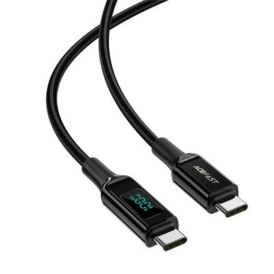 2. Acefast C6-03 Black USB-C - USB-C PD QC cable 100W 5A 480Mb/s 2m - black