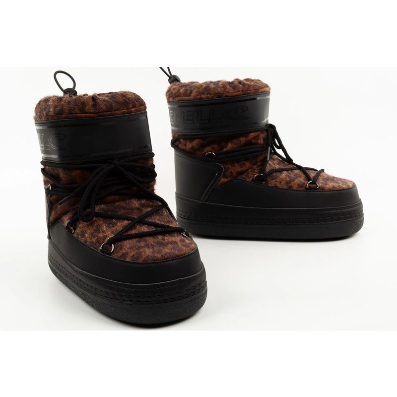 7. O'neill women's Lisa F High snow boots, leopard print, insulated, winter