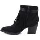 2. Women's cowboy boots with fringes, insulated, black M.Daszyński