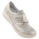 Rieker 59552-62 comfortable women's shoes with Velcro, beige and gold