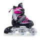 2. ROLLER SKATES-ROLLER SKATES-ICE SKATING 4IN1 ENERO PRO LED 26-29 PINK-GRAY