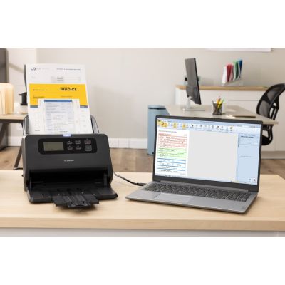 4. Canon imageFORMULA DR-M260 Document Scanner with Feeder, 600 x 600 DPI, A4, Black