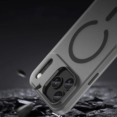 9. Magnetic Abrasive iPhone 17 Pro Case Compatible with MagSafe - Matte Black