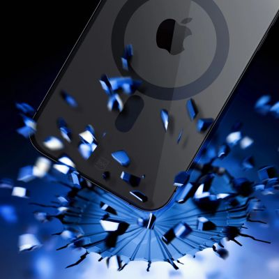 5. 3mk Satin Armor MagCase with MagSafe for iPhone 12 Pro Max - Clear with Black Frame