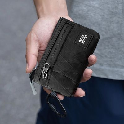 3. Rockbros Travel Wallet with Carabiner - Black