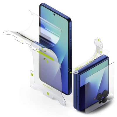 Ringke Protector Pro 3-in-1 Protective Set for Samsung Galaxy Z Flip 7 - Transparent