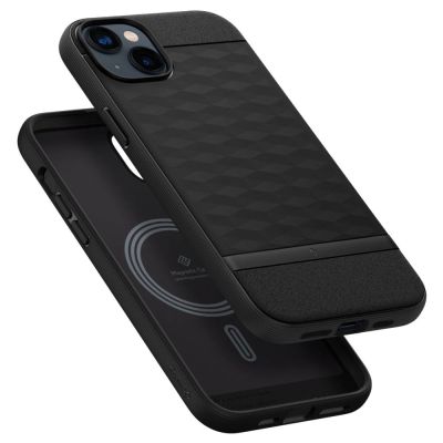 12. Caseology Parallax Mag MagSafe iPhone 14 Plus Case - Matte Black