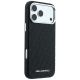 4. Karl Lagerfeld Grained Allover Logo Metal Elongated MagSafe Case for iPhone 17 Pro / 18 Pro - Black