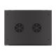 10. WALL-HUNG RACK CABINET 19" 9U 600X450 BLACK PERFORATED DOOR LANBERG (FLAT PACK)