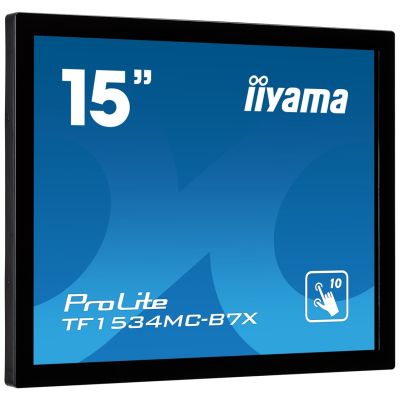 iiyama TF1534MC-B7X computer monitor 38.1 cm (15") 1024 x 768 px XGA LED Touchscreen Multi-user Black