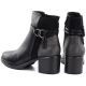 10. Women's insulated ankle boots with a block heel, black, Potocki SZ12873