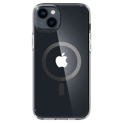 2. Spigen Ultra Hybrid Mag Case with MagSafe for iPhone 14 Plus - Clear Gray