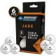 13. JADE POLY TABLE TENNIS BALLS 40 WHITE 6 PIECES POT
