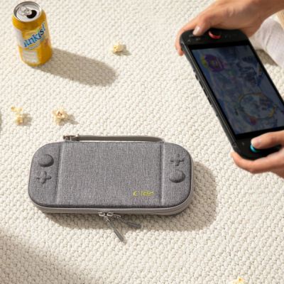 10. Tech-Protect Slim Pouch for Nintendo Switch 2 - Gray