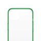 3. PanzerGlass ClearCase antibacterial case with Military Grade certificate for iPhone 13 / 14 / 15 - transparent green