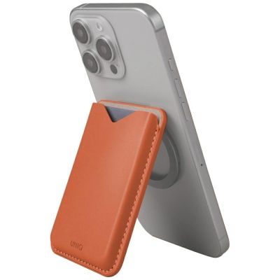 2. Uniq Lyden Evo Magnetic Phone Wallet - Orange