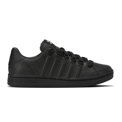 K-Swiss LOZAN II men's sneakers, natural leather, black (07943-904-M)